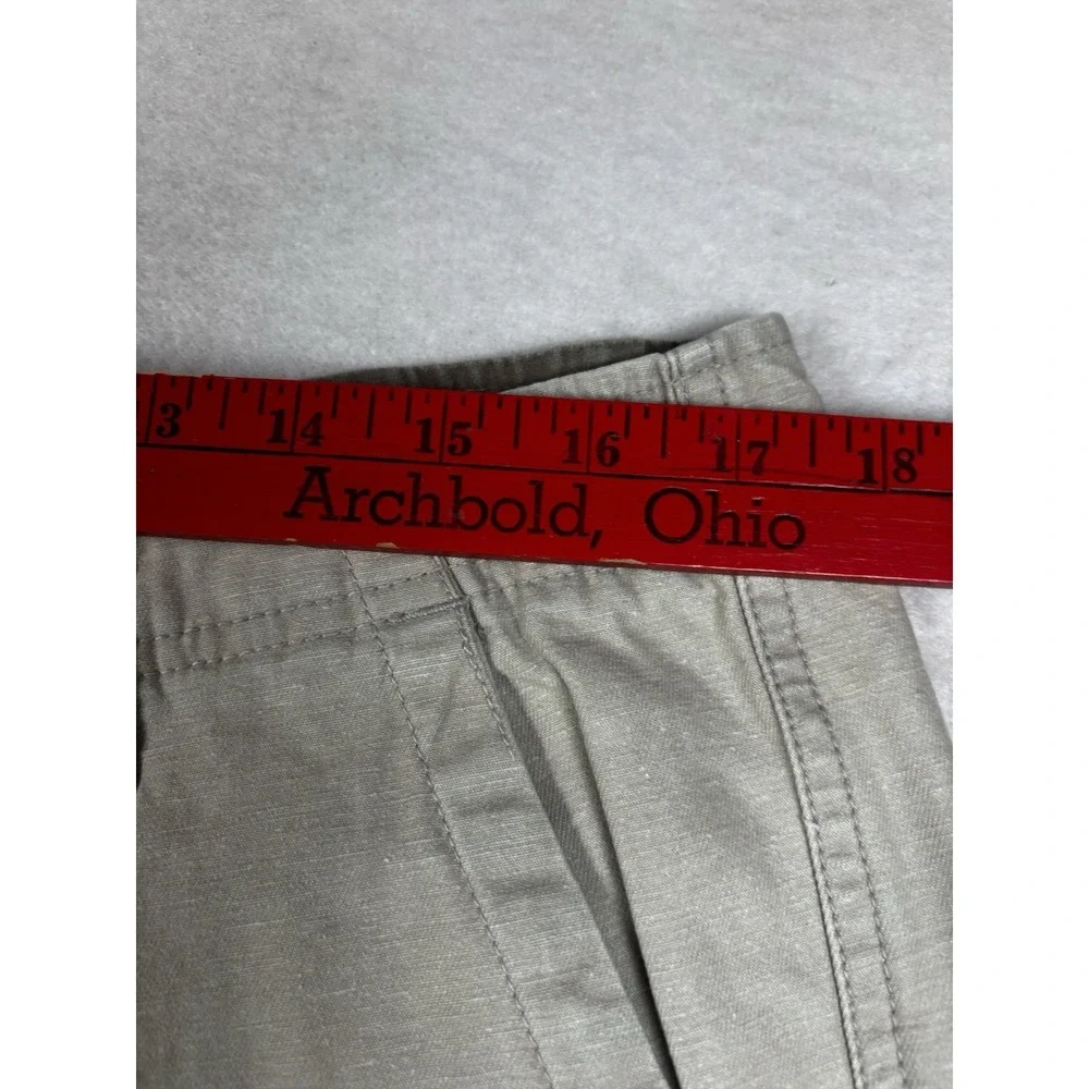 Military Denim Shorts Mens 35x12‎ Khaki Cargo Y2K Pockets
